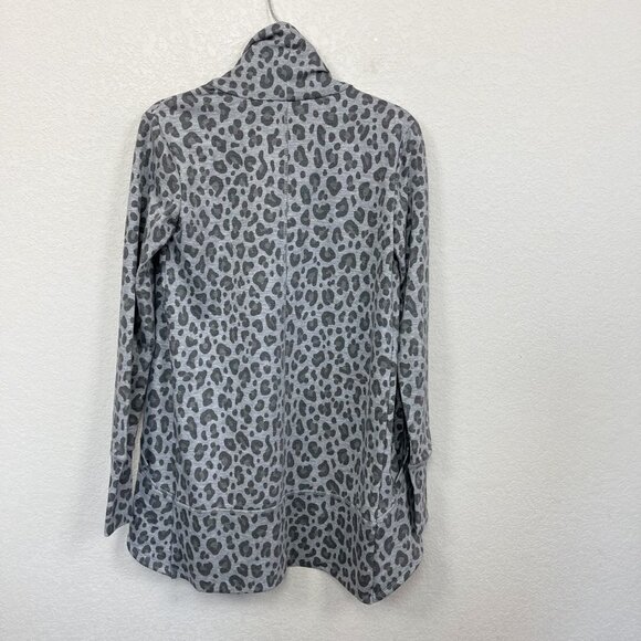 90 Degree by Reflex Animal Print Open Front Cardigan w Pockets Womens size XS - Picture 4 of 4